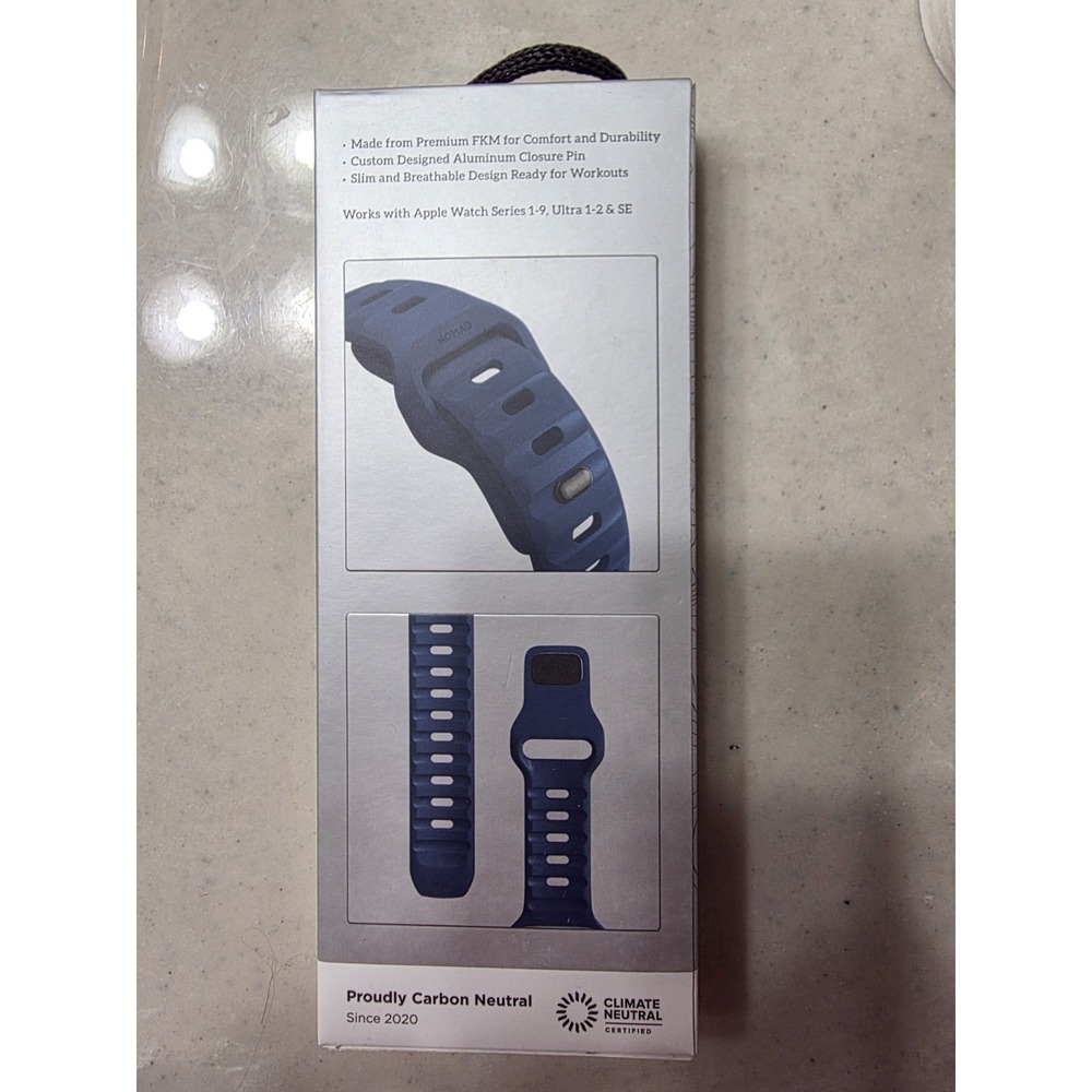 Nomad Sport Band For Apple Watch/Ultra Atlantic Blue 44/45/49mm - Picture 2 of 3